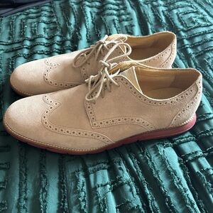 Cole Haan Grandsprint Mens Size 12 Brown Suede Wingtip Oxford Shoes C12468